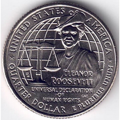 2023. Woman Quarter. Eleanor Roosevelt D