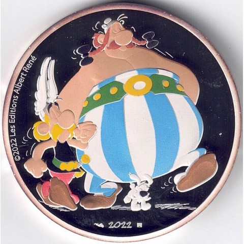 2022. 10 Euros Francia. Asterix, Obelix y Ideafix