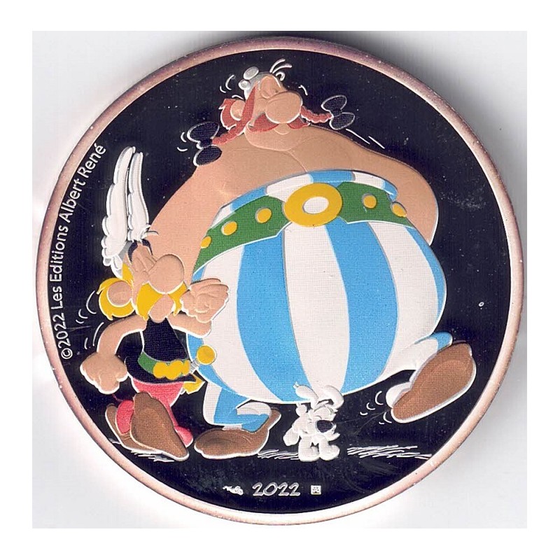 2022. 10 Euros Francia. Asterix, Obelix y Ideafix