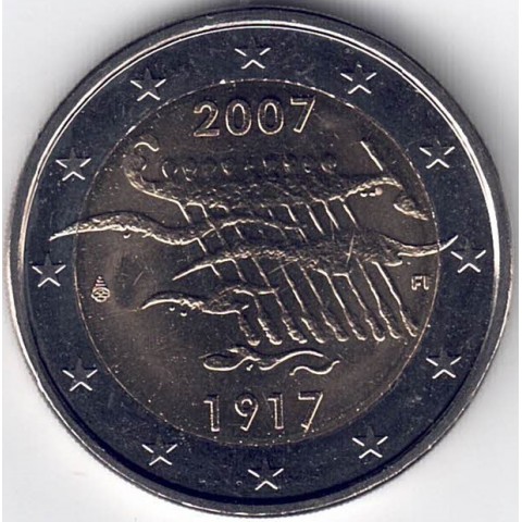 2007. 2 Euros Finlandia "Independencia Finlandesa"