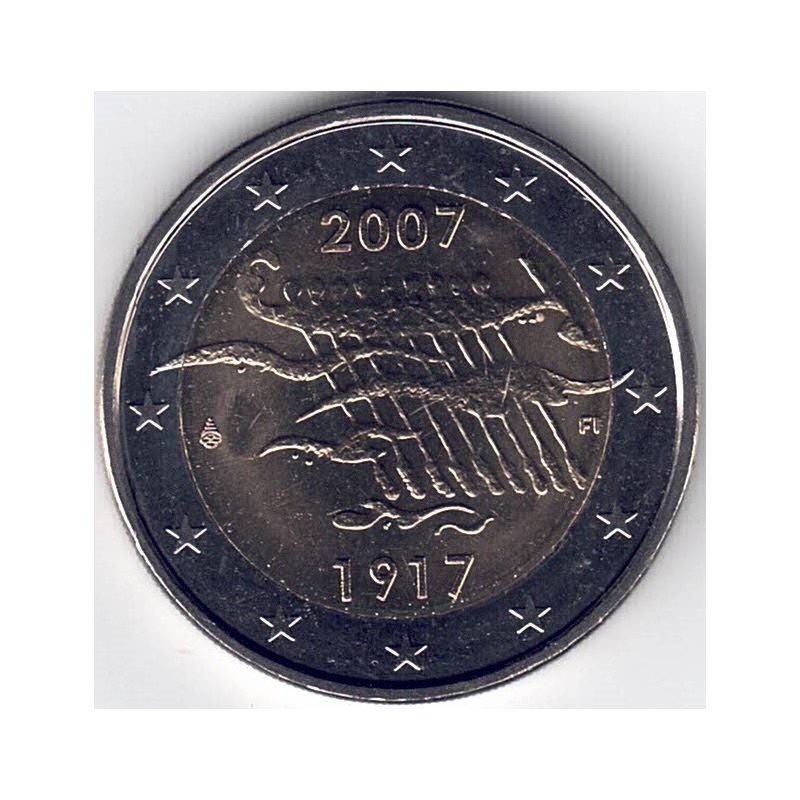2007. 2 Euros Finlandia "Independencia Finlandesa"
