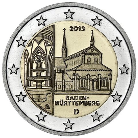 2013. 2 Euros Alemania "Baden Württemberg"