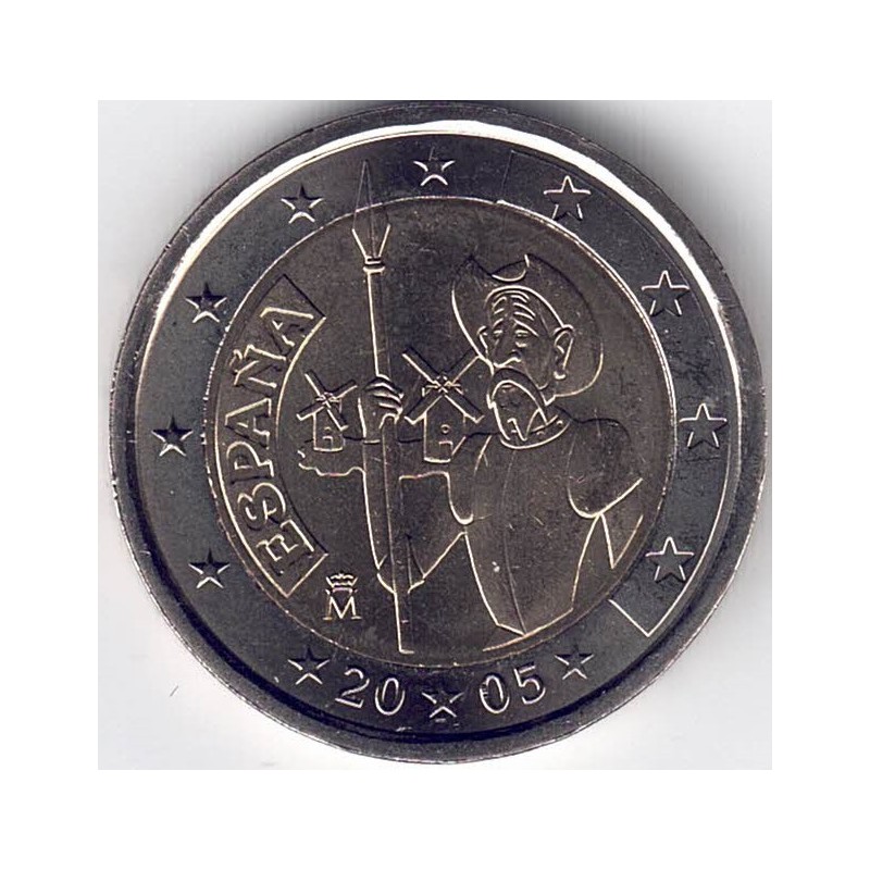 2005. 2 Euros España "Don Quijote"