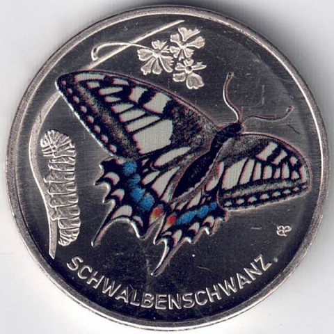 2023. 5 Euros Alemania. Mariposa