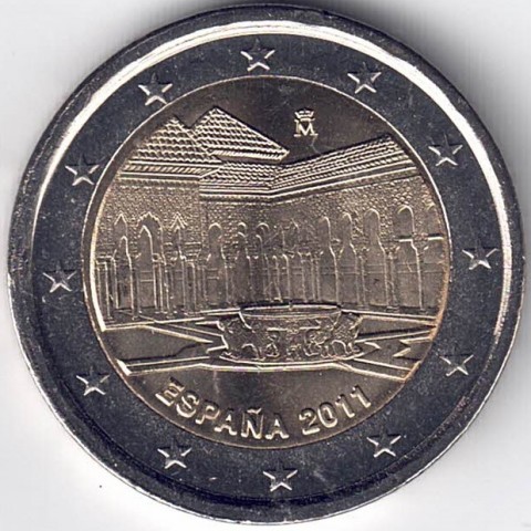 2011. 2 Euros España "Alhambra"