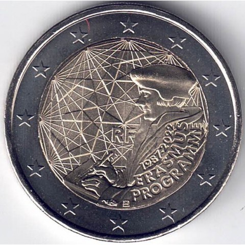 2022. 2 euros Francia "Erasmus"