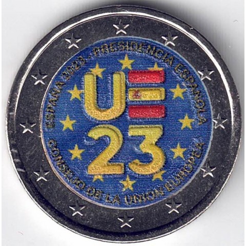 2023. 2 euros España. Presidencia color (version 3)