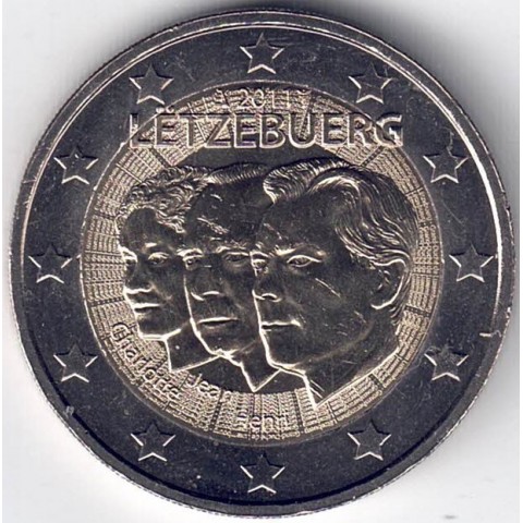 2011. 2 Euros Luxemburgo "Guillermo"