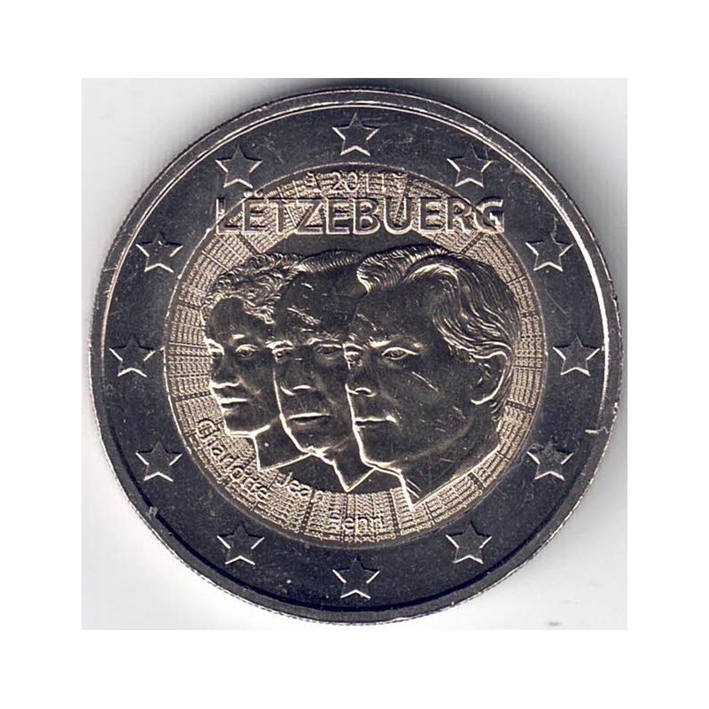 2011. 2 Euros Luxemburgo "Guillermo"