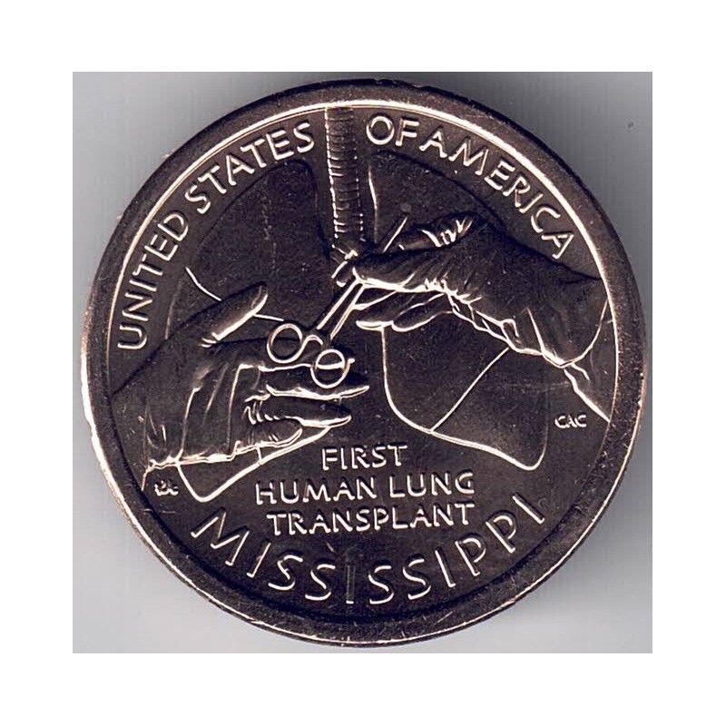 2023. Moneda EEUU. 1 Dolar. Innovacion Mississippi D