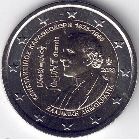 2023. 2 Euros Grecia. Constantin Caratheodory