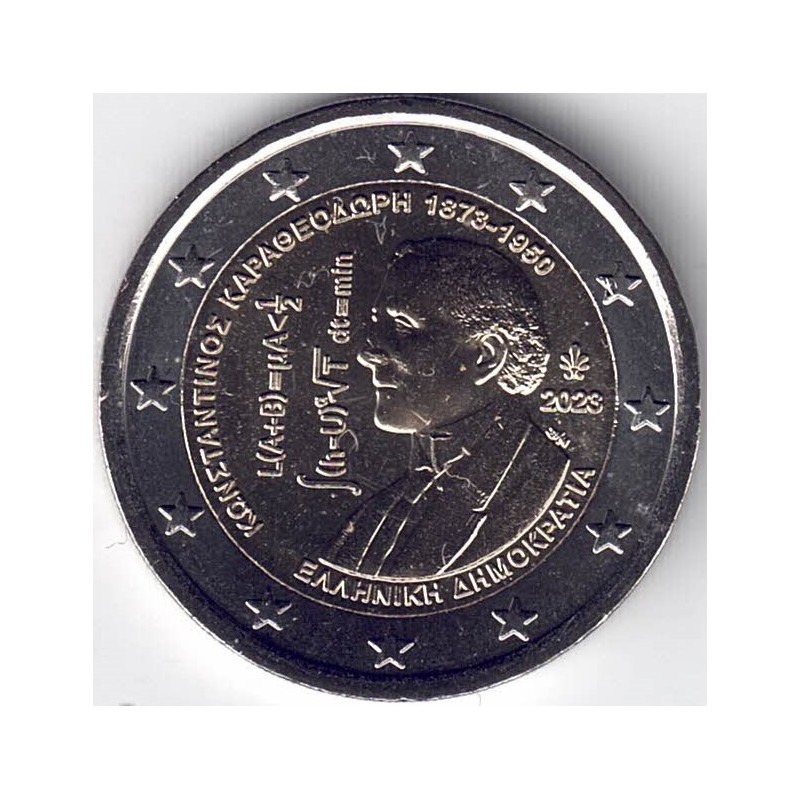 2023. 2 Euros Grecia. Constantin Caratheodory