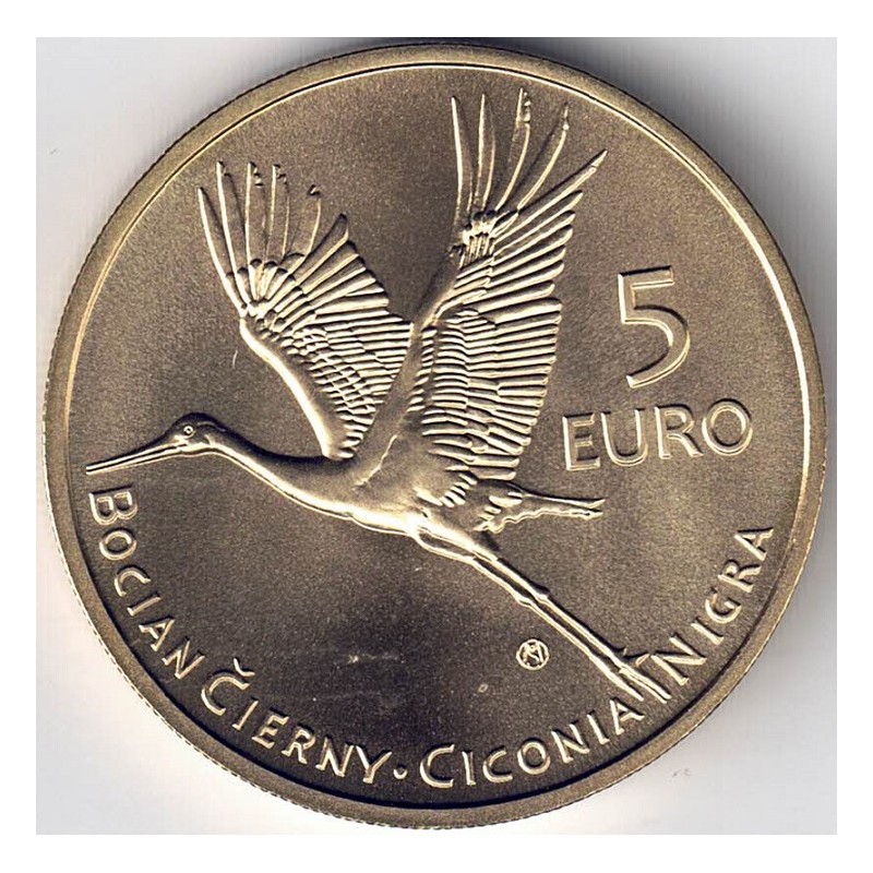 2023. 5 Euros Eslovaquia. Cigüeña