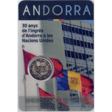 2023. 2 Euros Andorra. ONU