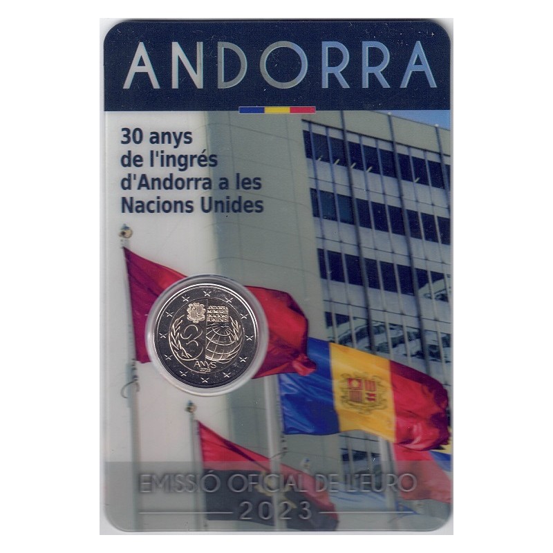 2023. 2 Euros Andorra. ONU