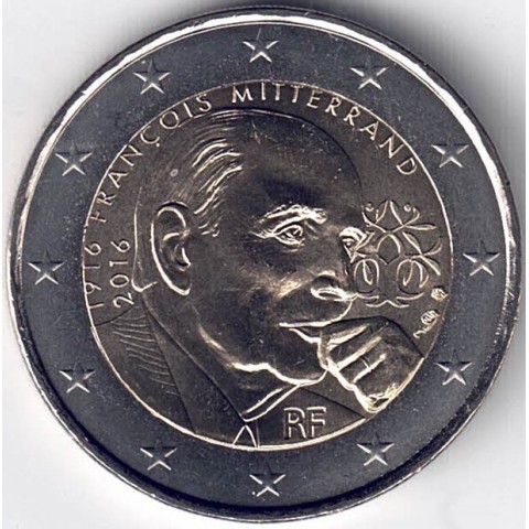 2016. 2 Euros Francia "Mitterrand"
