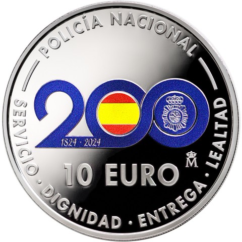 2024. Bicentenario Policia Nacional. 10 euros