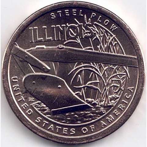 2024. Moneda EEUU. 1 Dolar. Innovacion Illinois D