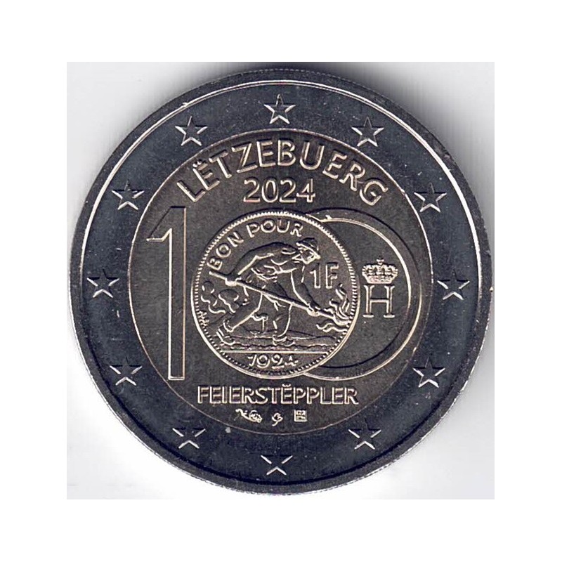 2024. 2 Euros Luxemburgo. Feierstëppler