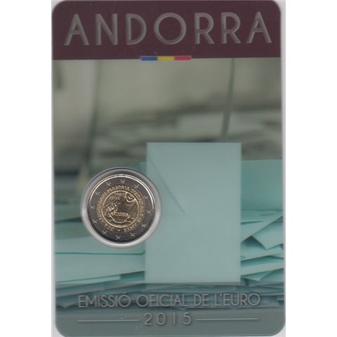 2015. 2 Euros Andorra "Mayoría Edad"