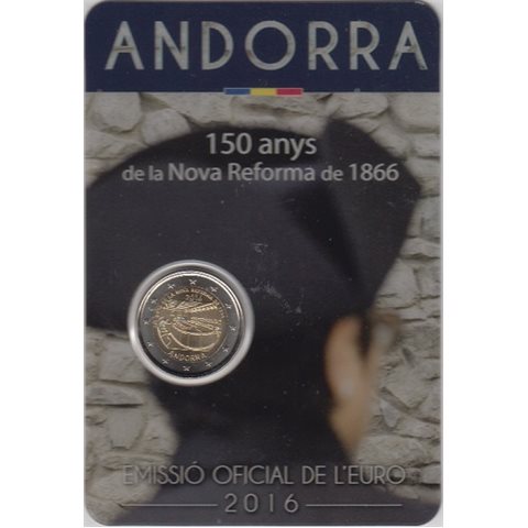 2016. 2 Euros Andorra "Reforma"