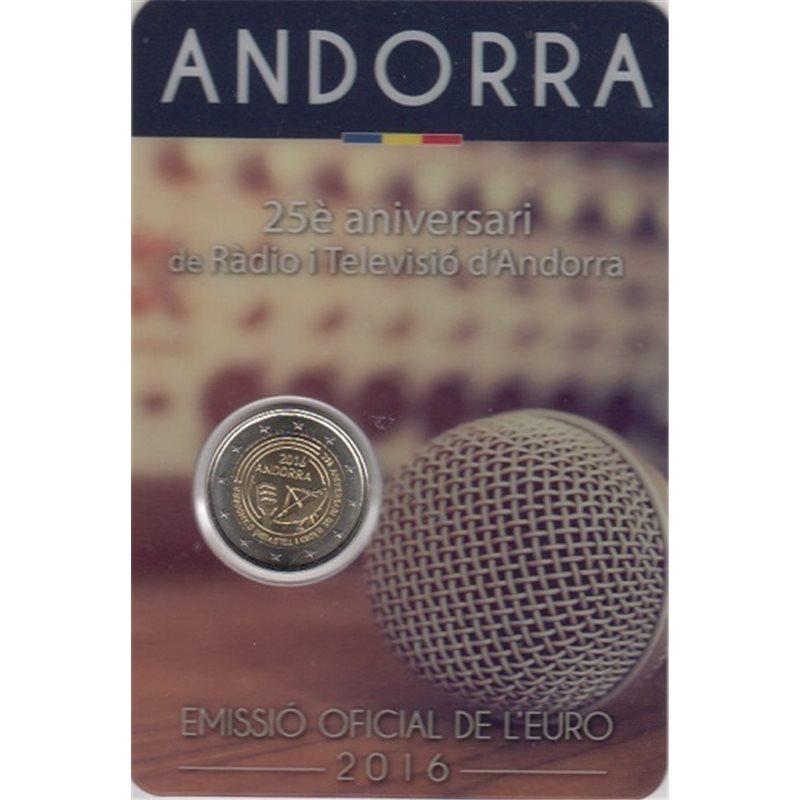 2016. 2 Euros Andorra "Televisión"