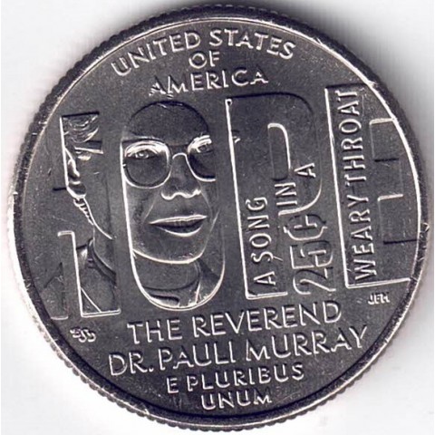 2024. Woman Quarter. Pauli Murray D