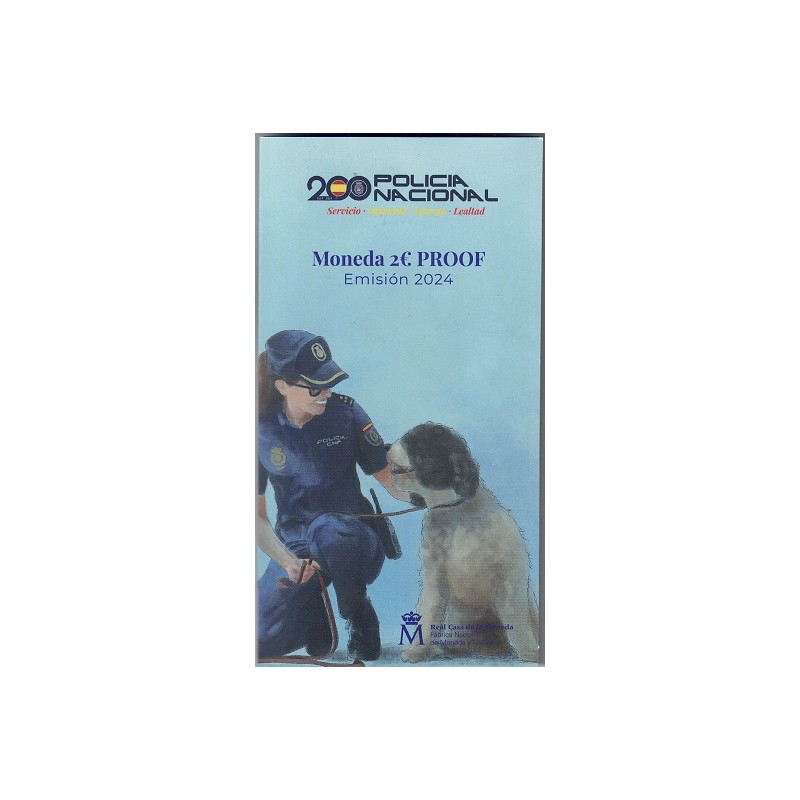 2024. 2 euros España. Policia proof