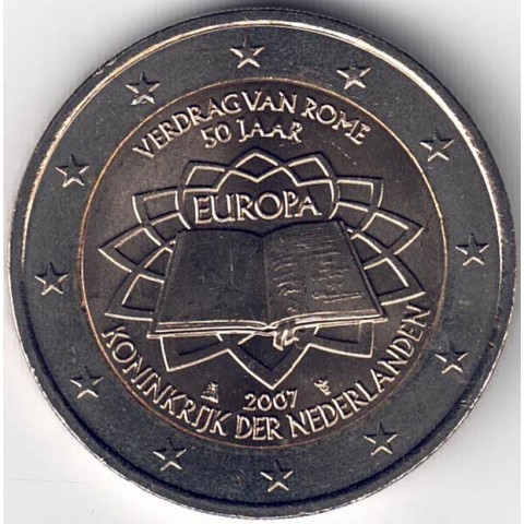 2007. 2 Euros Holanda "Tratado de Roma"