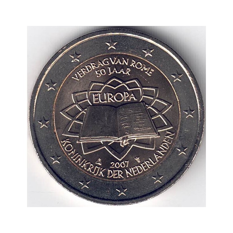 2007. 2 Euros Holanda "Tratado de Roma"