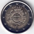 2012. 2 Euros España "X Aniversario"