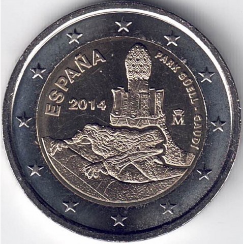 2014. 2 Euros España "Güell"