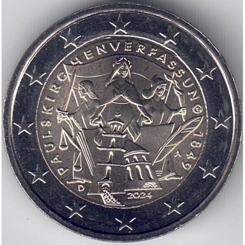 2024. 2 Euros Alemania. Paulskirche