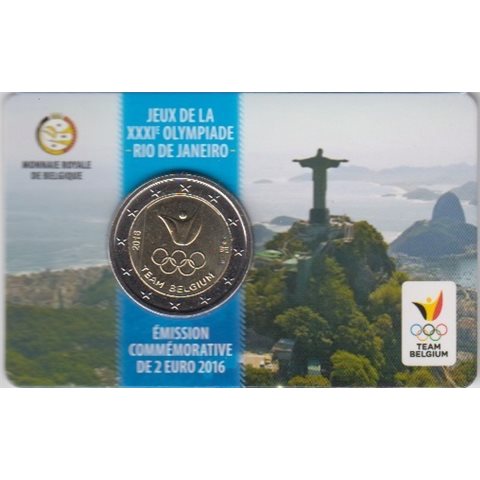 2016. 2 Euros Bélgica "Olimpiadas"