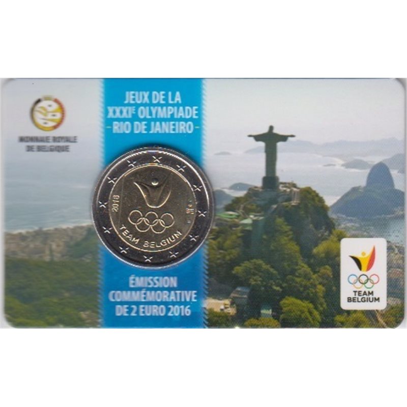 2016. 2 Euros Bélgica "Olimpiadas"