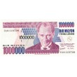 1970. 1 Millon Liras turcas Turquia