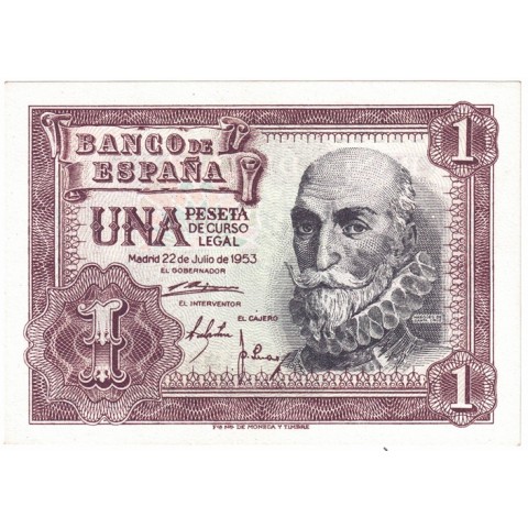 1953. 1 Pta Marqués de Santa Cruz