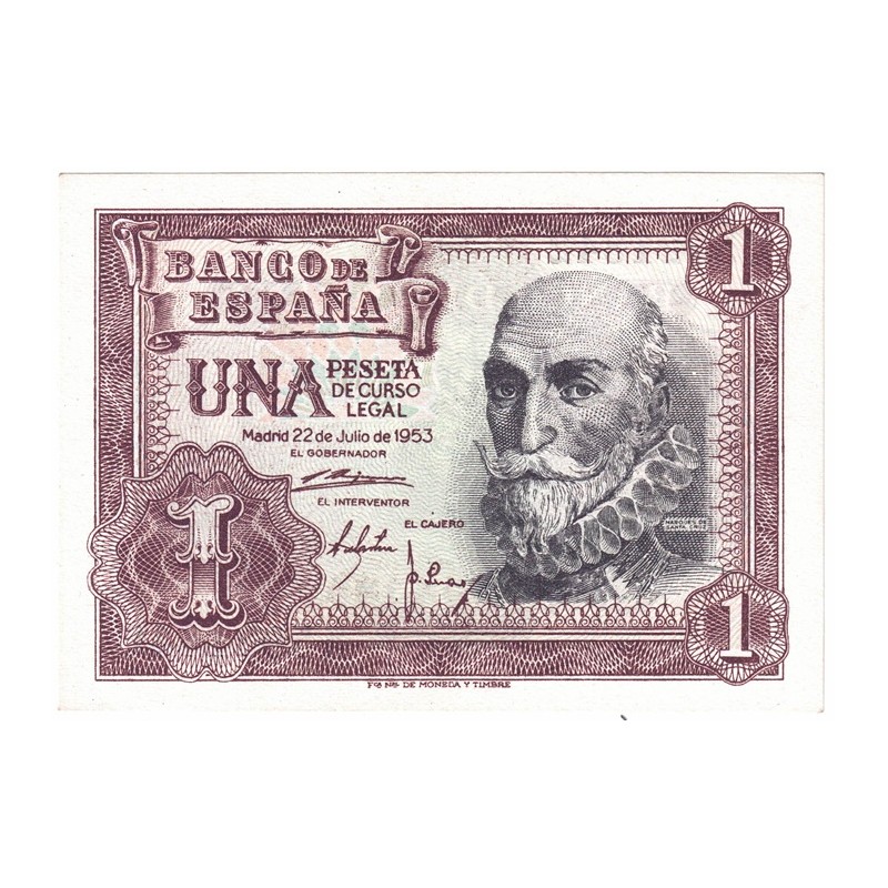 1953. 1 Pta Marqués de Santa Cruz