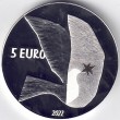 2022. 5 euros Letonia. Ucrania proof