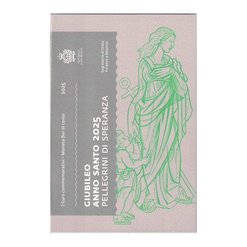 2025. 2 Euros San Marino. Jubileo