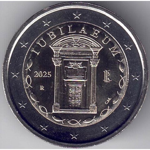 2025. 2 Euros Italia. Jubileo