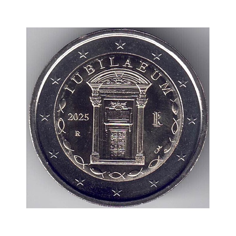 2025. 2 Euros Italia. Jubileo