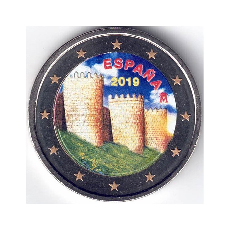 2019. 2 euros España "Muralla" color