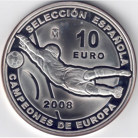 2008. Campeones de Europa de Fútbol 10 euros