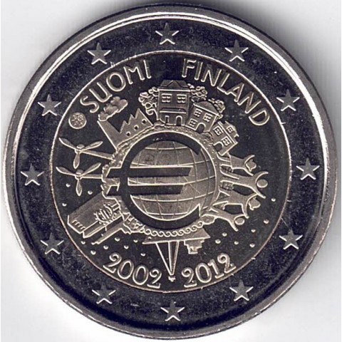 2012. 2 Euros Finlandia "X Aniversario"