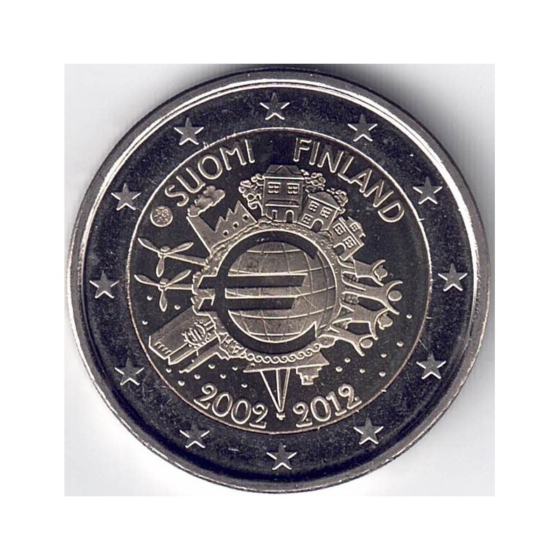 2012. 2 Euros Finlandia "X Aniversario"
