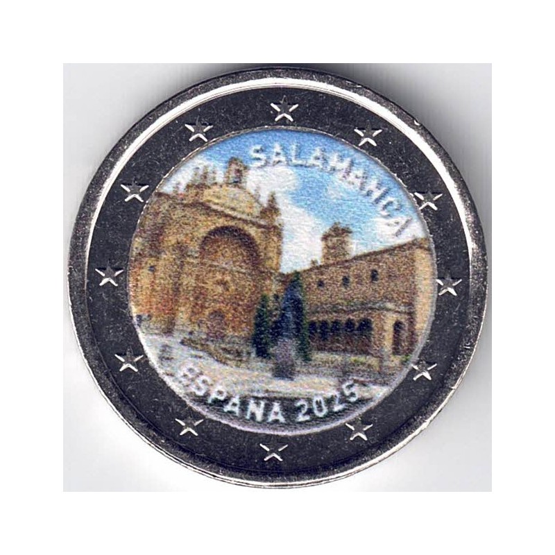2025. 2 Euros España. Salamanca color modelo 5