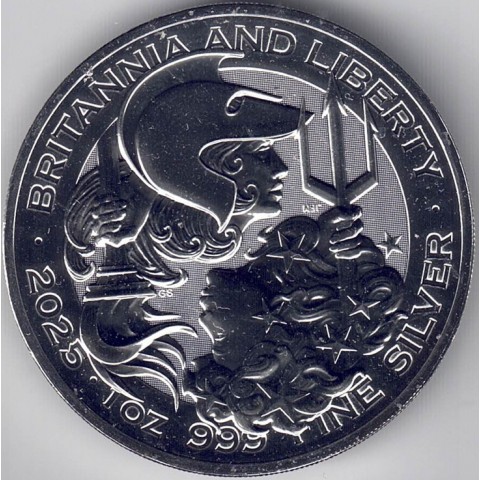 2025. Onza Britania. Libertad