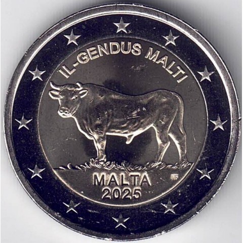2025. 2 Euros Malta. Buey