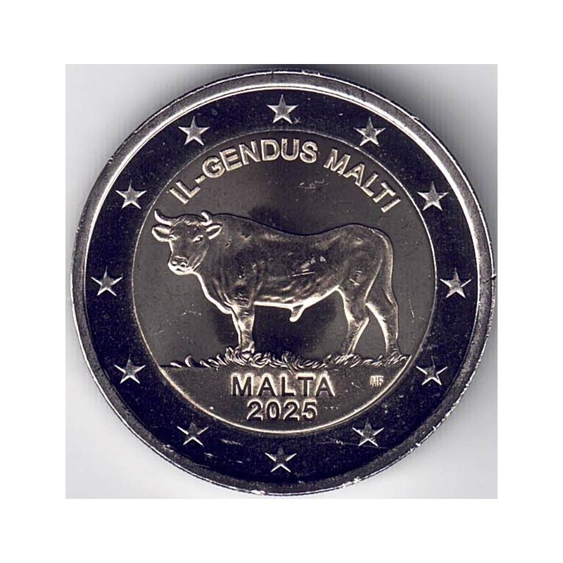 2025. 2 Euros Malta. Buey